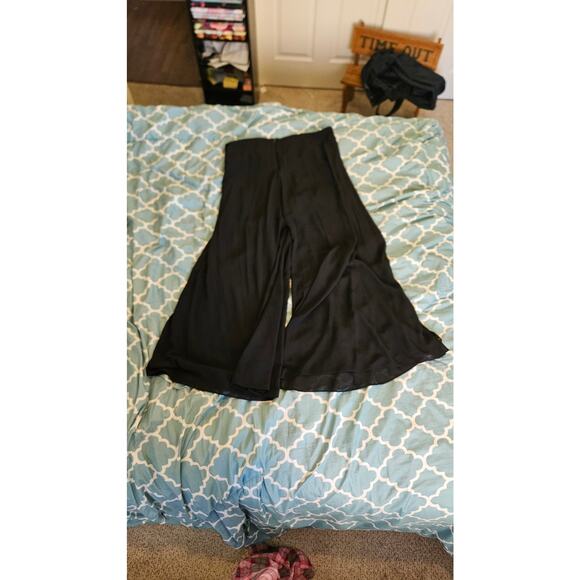 Luca Milano Size Large Black Sheer Wide Leg Pants - Picture 12 of 12